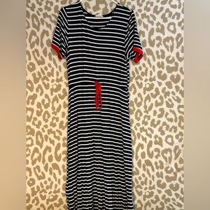 Long Striped Maxi Dress